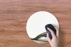 MuchoWow® Mauspad Mousepad Tiere - Pfau - Weiß 30x30 cm - Produktbild-Vorschau 3