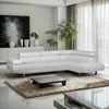Kunstleder-Halbinsel-Ecksofa mit verstellbaren Kopfstützen Produktbild-Vorschau 8