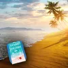 Ich wäre jetzt lieber am Strand Parkscheibe mit Strandmotiv Produktbild-Vorschau 3