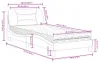 vidaXL Bett mit Matratze "Hvar" Braun 90x200 cm Kunstleder Produktbild-Vorschau 7