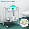 Wózek laboratoryjny VEVOR, 2-półkowy wózek ze stali Podgląd zdjęcia produktu 3