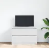 vidaXL TV skrinka biela 80x35x54 cm materiál na báze dreva Náhľad obrázku produktu 3