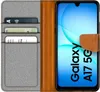 A flip case for a Samsung Galaxy A17 5G phone, showing the inside with card slots and the phone screen. Náhled obrázku produktu