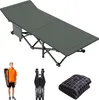 Lit de camping pliable avec matelas et poches latérales, Voir les images du produit 4