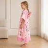 Strandtuch-Poncho für Kinder mit Kapuze - Lama, 170 cm Produktbild-Vorschau 4