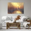 Bild auf Leinwand - Leinwandbild - Frau Regen - 100x70cm - Produktbild-Vorschau 6