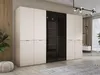 Kleiderschrank, Sandbeige, 3 x 100 x 200 x 51 cm Produktbild-Vorschau 2
