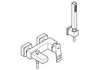 GROHE Eurocube, Vaňa a sprcha, Páková rukoväť, Kov, 1/2", Náhľad obrázku produktu 5