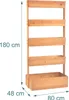 Relaxdays – podwyższona grządka, drewno, wymiary: 180 x 80 Podgląd zdjęcia produktu 4