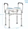 HOMCOM Chaise de douche avec accoudoirs, siège de douche, Voir les images du produit 5