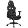 vidaXL Gamingstuhl mit Massage Fußstütze Schwarz Tarnfarben Produktbild-Vorschau 3