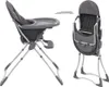 vidaXL Baby-Hochstuhl Grau und Weiß Produktbild-Vorschau 2