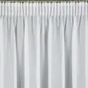 A close-up view of a white sheer curtain hanging from a curtain rod. Produktbild-Vorschau