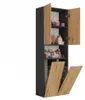 Topeshop NEL 2K DK ANT/ART KP, Grafit, Dub, Voľne stojace, Náhľad obrázku produktu 8