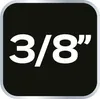 A black square with rounded corners containing the text "3/8" in white. Náhled obrázku produktu