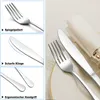 Steakbesteck Set, 24-teilig Edelstahl Tafelmesser und Produktbild-Vorschau 2