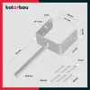 A diagram showing the dimensions and details of a U-shaped post anchor with a rebar spike. Podgląd zdjęcia produktu