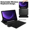 2in1 Set Bluetooth Tastatur in Schwarz + Hülle für Samsung Produktbild-Vorschau 2