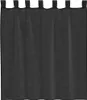 vidaXL Voile Vorhänge mit Lasche 2 Stk. Schwarz Produktbild-Vorschau 4
