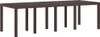 vidaXL Tavolo da giardino marrone 250 x 100 x 73 cm in poly Anteprima dell’immagine prodotto 1