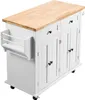 SucceBuy carrello isola da cucina, larghezza 35,4 pollici, Anteprima dell’immagine prodotto 1