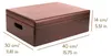 Creative Deco XL Bruine Houten Doos met Deksel Opbergdoos, Productafbeelding-voorbeeld 3