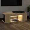 vidaXL TV-Schrank mit LED-Leuchten Sonoma-Eiche 90x39x30cm Produktbild-Vorschau 5