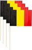 Belgien 10 Papier Flaggen Fähnchen mit Holzstab 50cm Produktbild-Vorschau 3