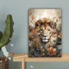 Wanddeko 20x30 cm - Tiere - Löwe - WildPflanzen - Natur - Produktbild-Vorschau 4
