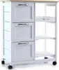 anaterra® Küchenwagen - mit Rollen, 67x37x84 cm, 3 Ebenen, Produktbild-Vorschau 1