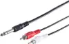 Klinkenstecker 6,3mm/ 2 Cinchstecker, 1,5m Produktbild-Vorschau 1