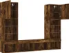 A modular living room wall unit with multiple shelves and cabinets, presented against a white background. Náhľad obrázku produktu