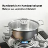 Topfset 5-Teilig, Topfset aus Edelstahl mit Glasdeckel, für Produktbild-Vorschau 5