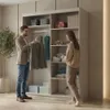 BEAUTYSOFA | Schwebetürenschrank HELA 120 cm Kaschmir – Produktbild-Vorschau 4