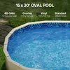 SucceBuy Oval Pool Liner 15x30ft Overlap Style 54in Podgląd zdjęcia produktu 2