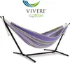 VIVERE Hängematte aus Baumwolle mit Gestell 250 cm – 200 kg Produktbild-Vorschau 1