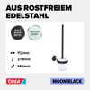 tesa MOON BLACK WC-Bürstengarnitur mattschwarz Anteprima dell’immagine prodotto 13