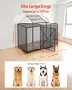 VEVOR Hundekäfig Hochbelastbar 1626x837x1037 mm, Hundebox Produktbild-Vorschau 2