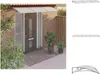 vidaXL Tettoia per porte grigio 300x100 cm in policarbonato Anteprima dell’immagine prodotto 1