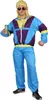 80er Jahre Premium Trainingsanzug für Herren - blau lila Produktbild-Vorschau 3