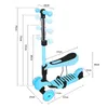 2-in-1 Kinder Roller Scooter mit Abnehmbarem Sitz Produktbild-Vorschau 9