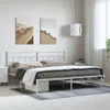 vidaXL Detská posteľ s čelom kovová biela 183x213 cm Náhľad obrázku produktu 2