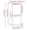 vidaXL Credenze 2 pezzi 31,5x34x75 cm in legno di pino Anteprima dell’immagine prodotto 8