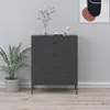 vidaXL Kommode Anthrazit 80x35x101,5 cm Stahl Produktbild-Vorschau 2