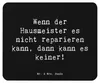 Mr. & Mrs. Panda Mauspad Spruch Hausmeister Hilfe - Schwarz Produktbild-Vorschau 1