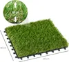 Outsunny umělý trávník, 10 kusů, travní rohože, travní Náhled obrázku produktu 3