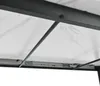 Close-up view of the underside of a table, showing the extension mechanism and the marble-patterned tabletop. Náhled obrázku produktu