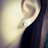 Ohrringe Ohrstecker 925 Sterling Silber vergoldet 5mm mit Produktbild-Vorschau 2