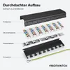 ProfiPatch  Cat.6a Patchpanel Verteilerfeld 12 Port Produktbild-Vorschau 6