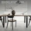 ML-Design zestaw 2 nóg do stołu Loft, 90x72 cm, czarny, Podgląd zdjęcia produktu 4